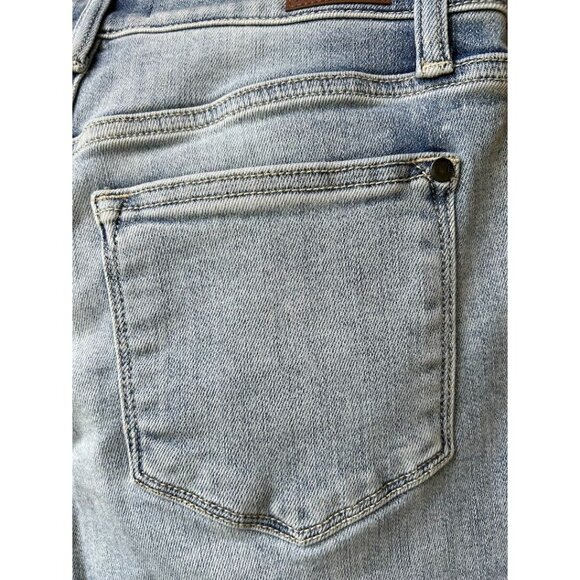 Judy Blue Wide Leg Cropped Jeans 5/27‎ Light Wash Button Fly Cotton Blend - Picture 7 of 8